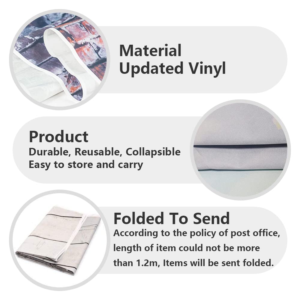 Renaiss 10x8ft Destroyed City Backdrop The End World Collapsed Buildings City Ruins Disaster Scene Theme Photography Background for Horrible Movie Film Video Studio Photo Studio Props - Image 5