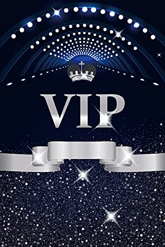 Renaiss 5x7ft VIP Backdrop for Photoshoot Woman Man Portrait Silver Crown Ribbon Glittering Neon Corridor Photography Background Movie Night Red Carpet Birthday Awards Party Decors Photo Studio Props - Image 5