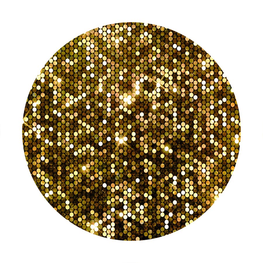 Renaiss 6x6ft Glittering Golden Dots Round Backdrop Covers for Photoshoot Vintage Twinkling Circle Photography Background Birthday Portrait Graduation Prom Music Party Decoration Photo Booth Props - Image 4