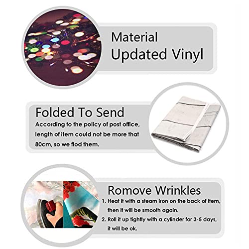 Renaiss 7x5ft Halloween Backdrop Ancient Ruins Stone Town Dark Night Full Moon Horror Photography Background Vintage Punk Gothic Medieval Buildings Photo Video Studio Props Party Supplies Decor Vinyl - Image 8